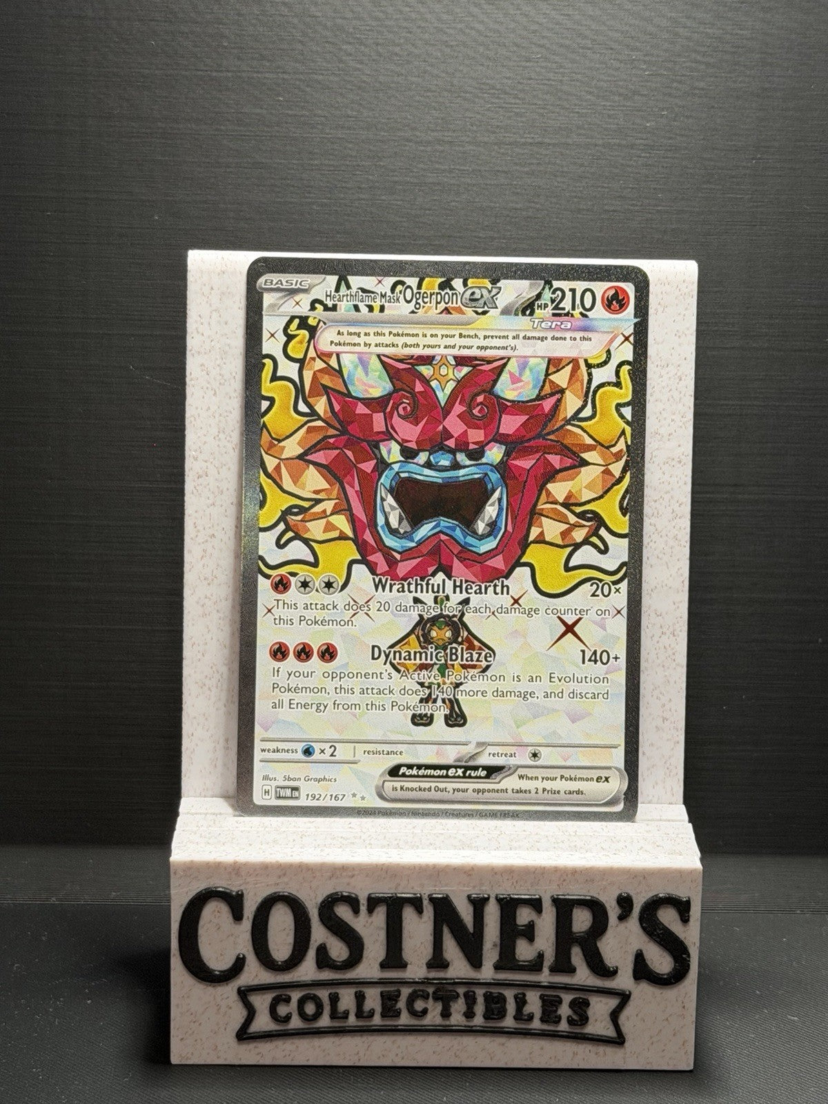 Hearthflame Mask Ogerpon ex 192/167 Pokemon Sv06: Twilight Masquerade Holo