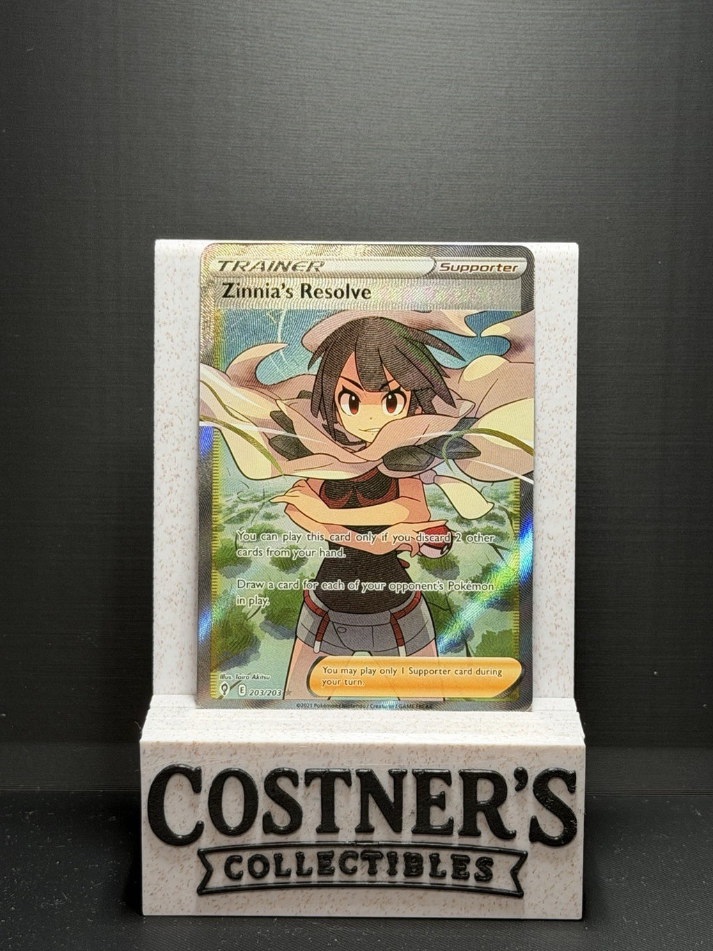 Zinnia's Resolve (Full Art) 203/203 Pokémon SWSH07: Evolving Skies Holo