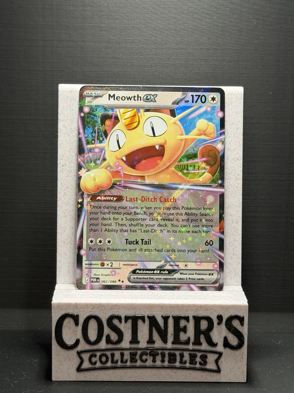 Meowth ex 062/088 Pokemon Me03: Perfect Order Holo