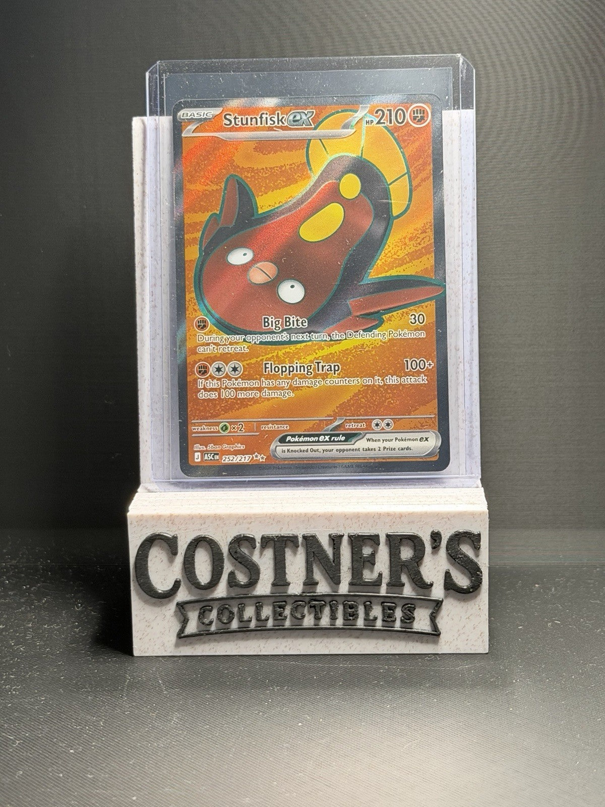 Stunfisk ex 252/217 Full Art Pokémon Me: Ascended Heroes NM