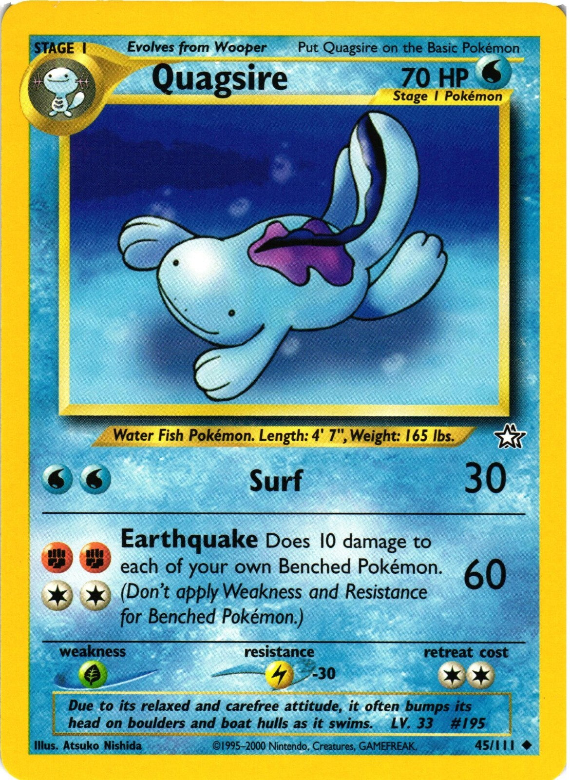 Quagsire 45/111 Pokemon Neo Genesis Regular MP