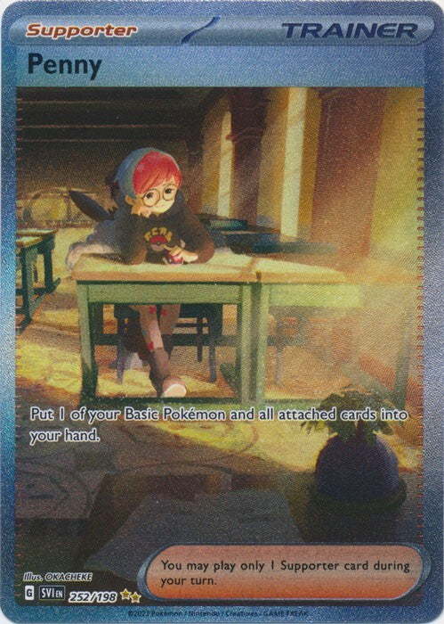 Penny 252/198 SIR Pokemon SV01: Scarlet & Violet Base Set Holo
