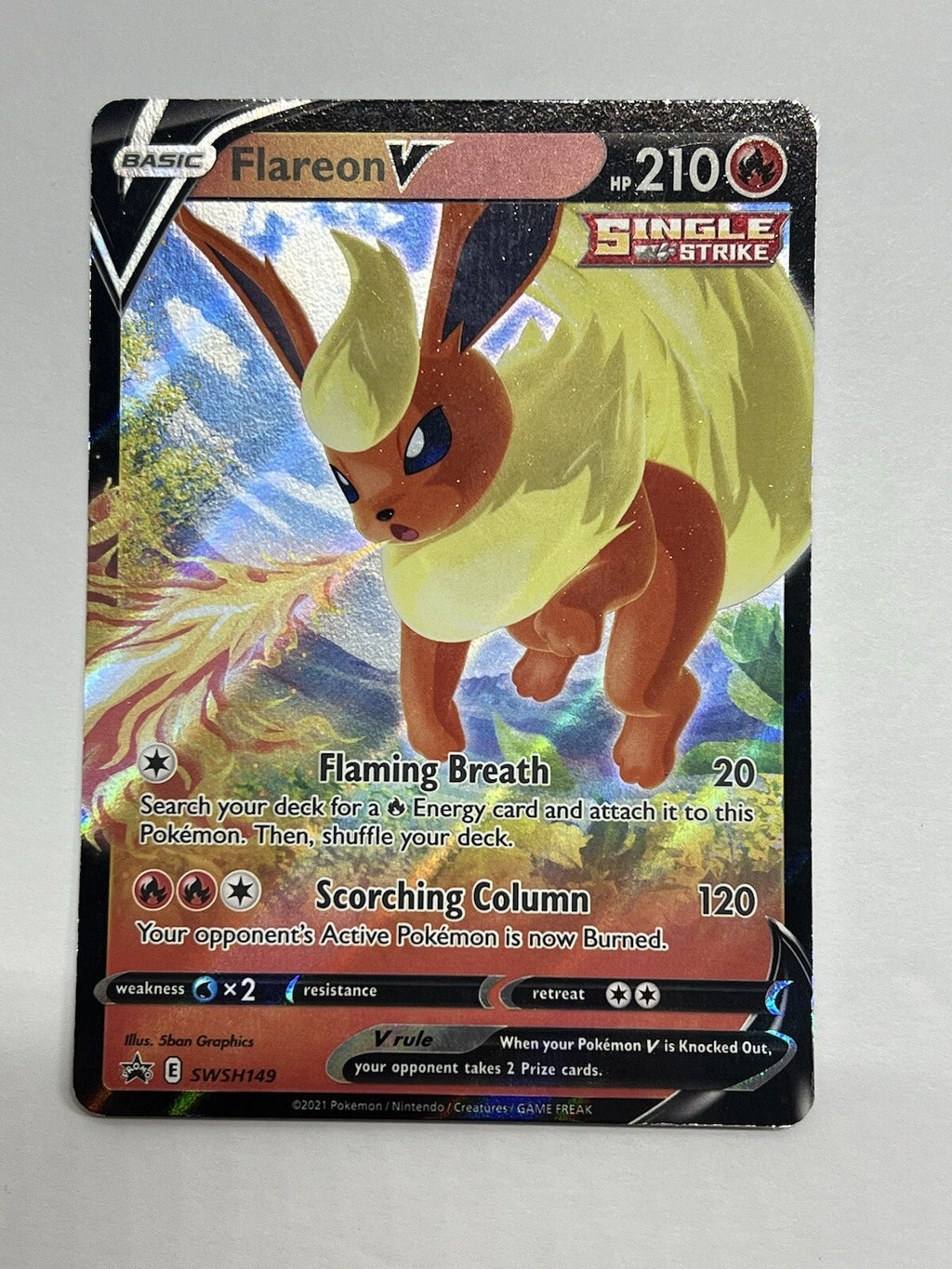 Flareon V SWSH149 Pokemon SWSH: Sword & Shield Promo Cards Holo