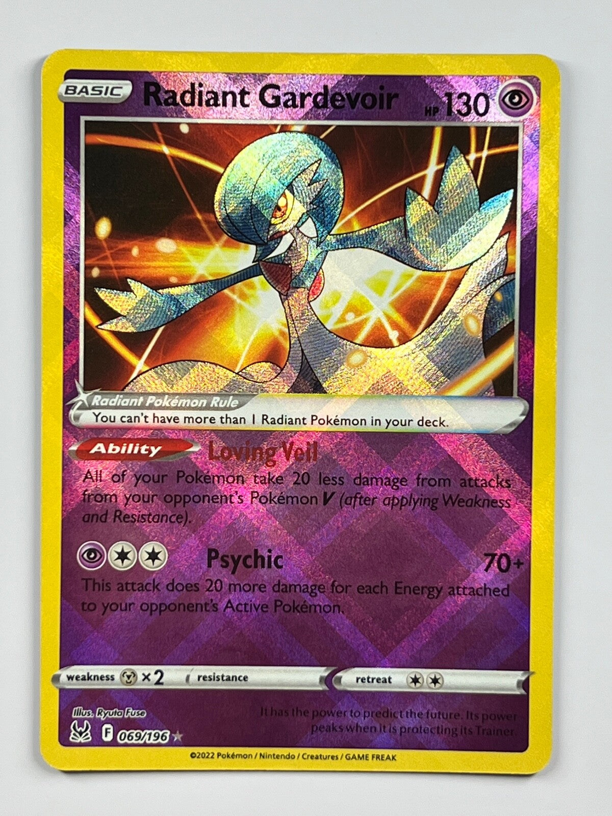 Radiant Gardevoir 069/196 Pokémon Swsh11: Lost Origin NM