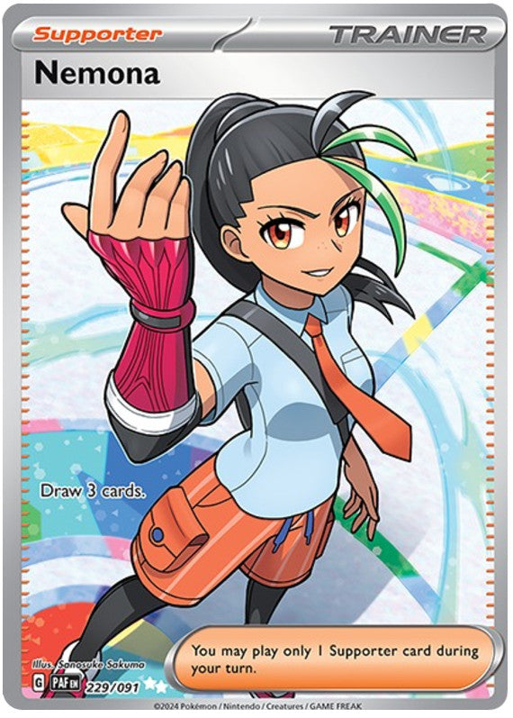 Nemona 229/091 SV: Paldean Fates Holo