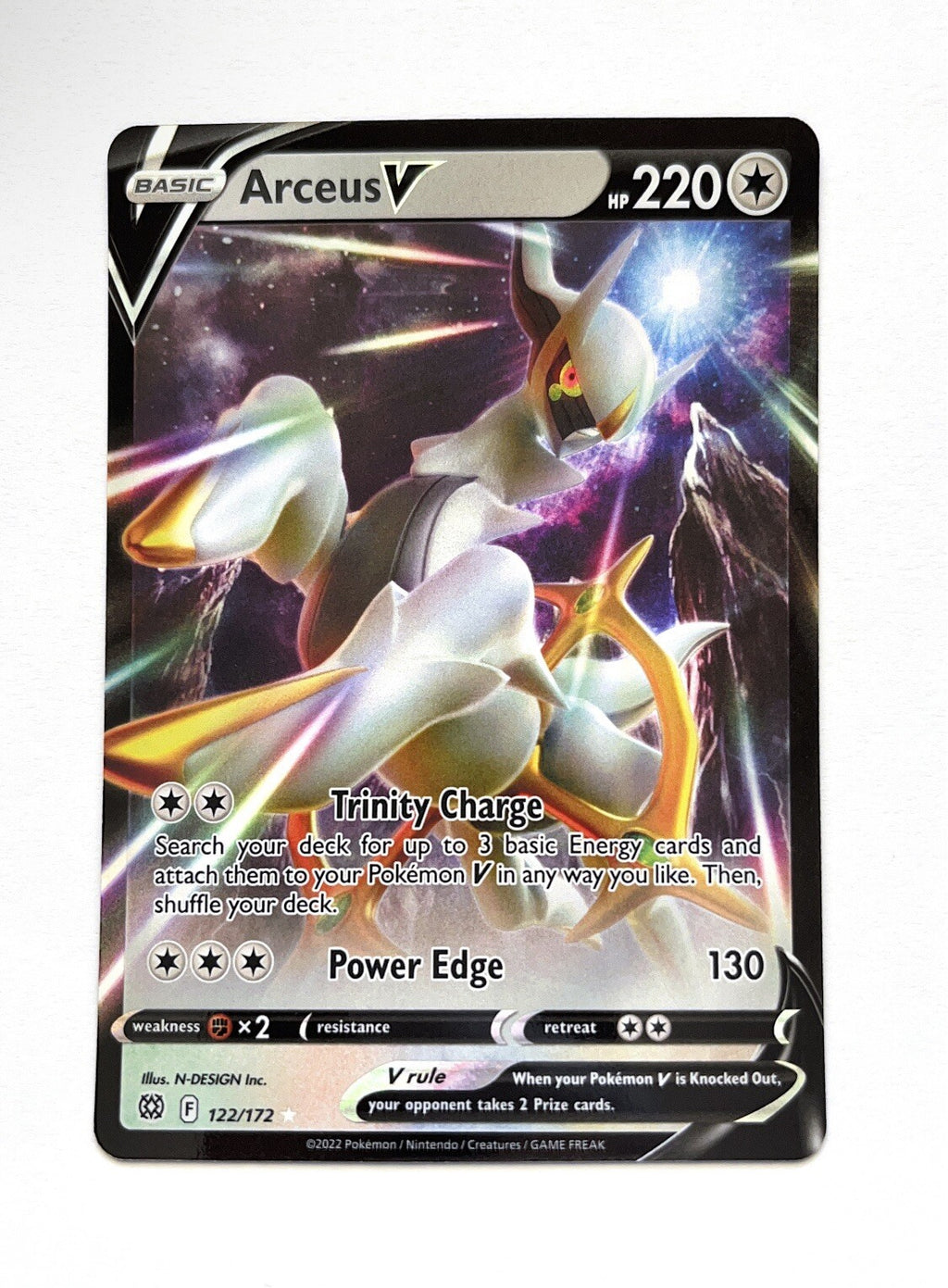 Arceus V 122/172 Pokemon Swsh09: Brilliant Stars Holo