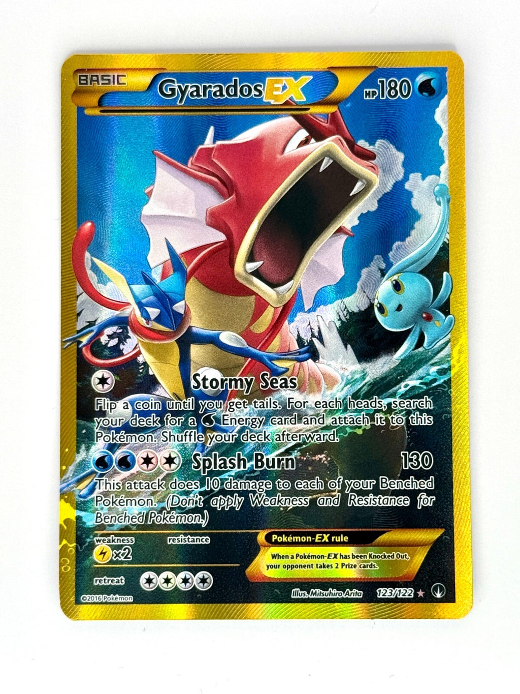 PSA 8 Gyarados EX (Secret) 123/122 Pokémon Breakpoint Holo