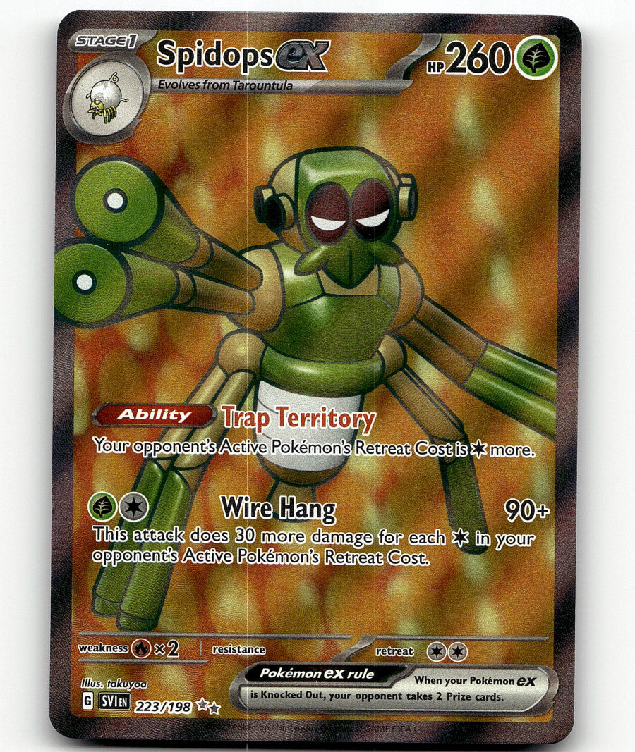 Spidops ex 223/198 Full Art Pokémon  SV01: Scarlet & Violet Base Set Holo