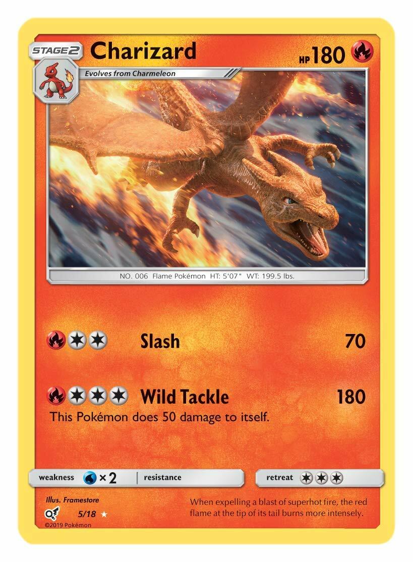 Charizard 5/18 Pokemon Detective Pikachu Holo