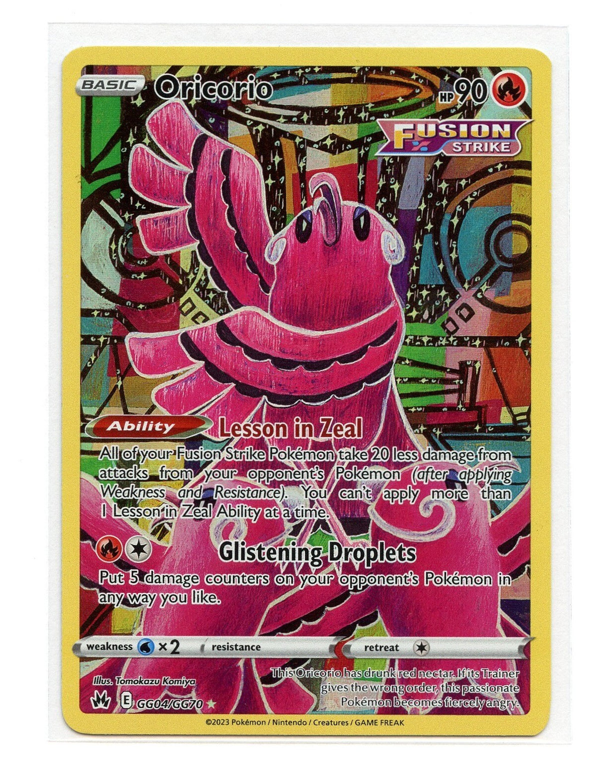 Oricorio GG04/GG70 Pokemon SWSH: Crown Zenith: Galarian Gallery Holo