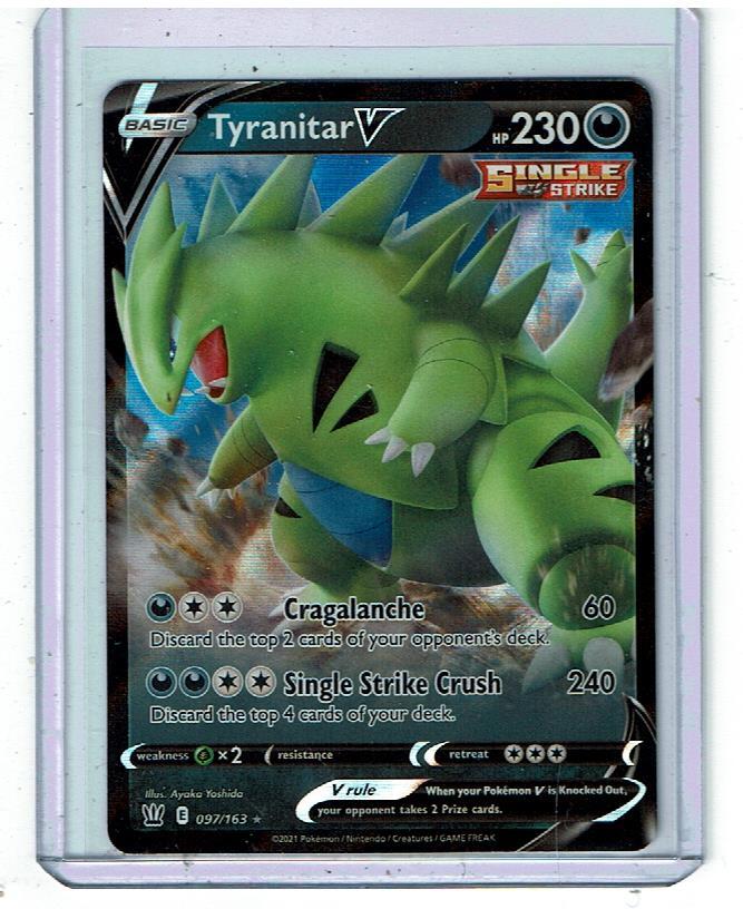 Tyranitar V 097/163 Pokemon Swsh05: Battle Styles Holo