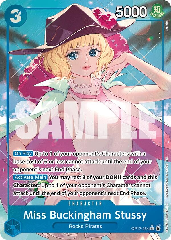 Miss Buckingham Stussy (Alt Art) OP17-054 The World's Strongest Warriors ENG