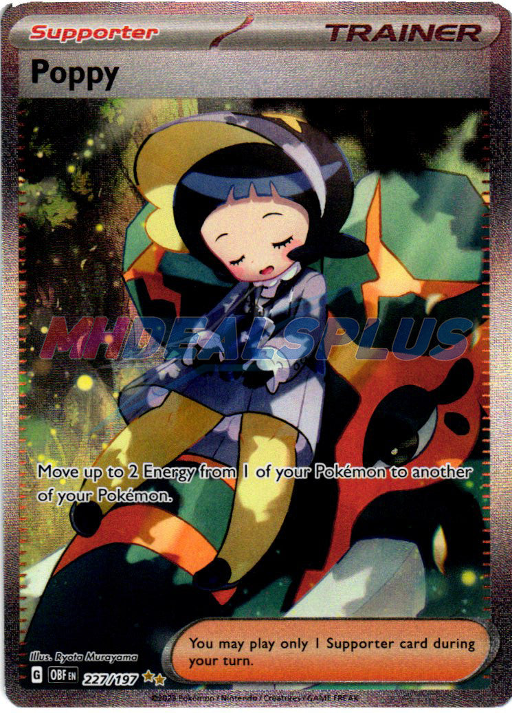 Poppy 227/197 SIR Pokémon SV03: Obsidian Flames Holo
