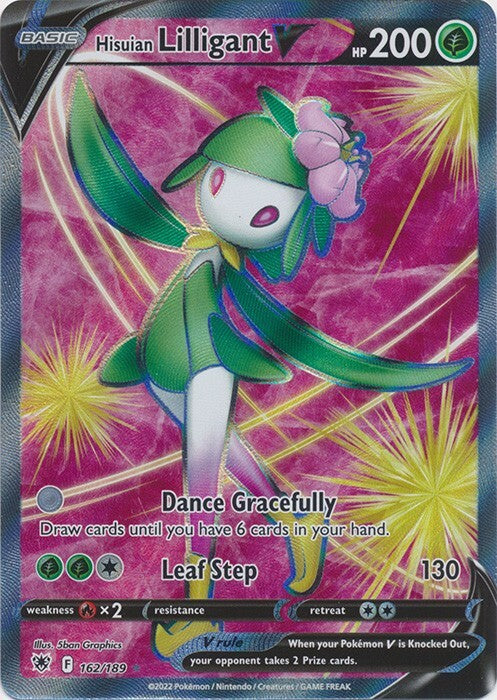 Hisuian Lilligant V (Full Art) 162/189 Pokémon Swsh10: Astral Radiance Holo