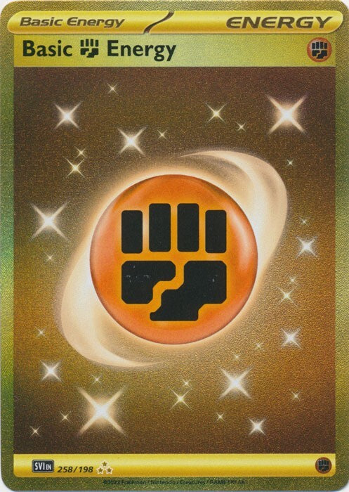Basic Fighting Energy 258/198 Pokemon SV01: Scarlet & Violet Base Set Holo