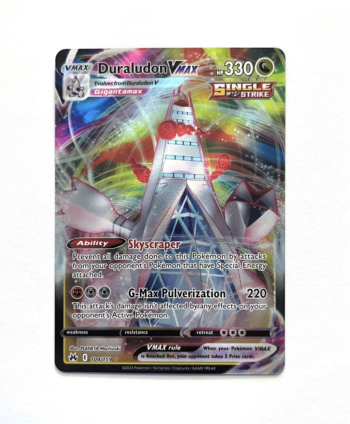 Duraludon VMAX 104/159 Pokemon SWSH: Crown Zenith Holo